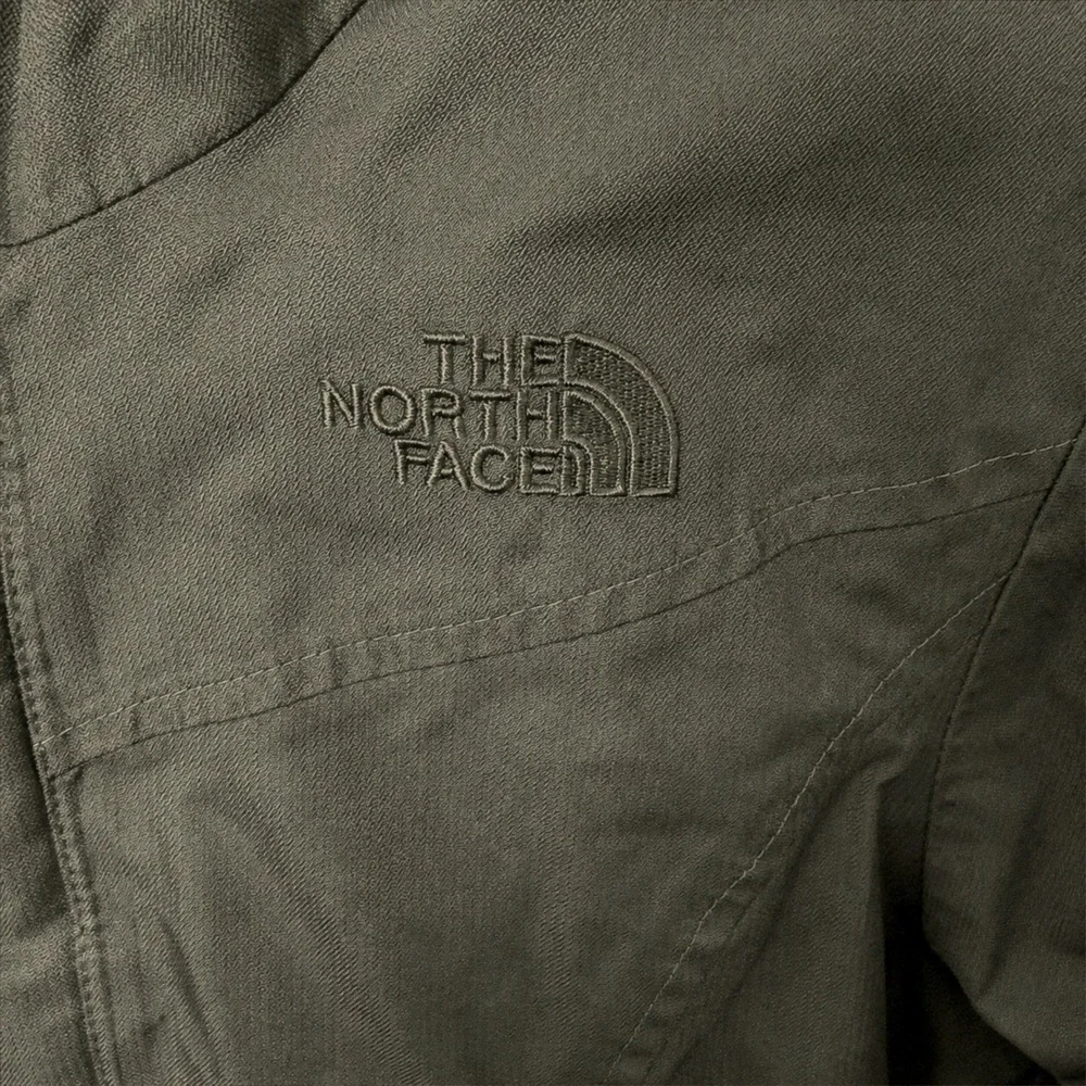 The North Face Girls L 14/16 Olive Green Goose Down Hooded Puffer Jacket